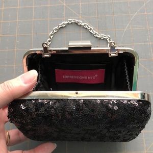 Sequin evening bag